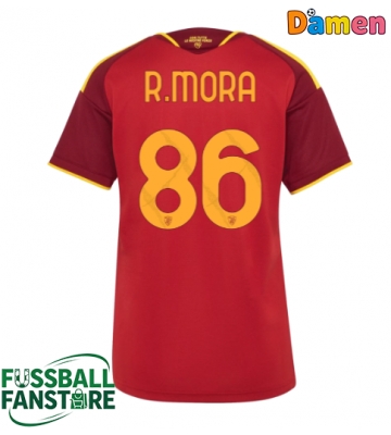 AS Roma Rodrigo Mora #86 Replik Heimtrikot Damen 2026-27 Kurzarm